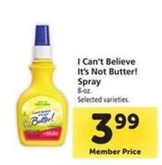 I Can't Believe It's Not Butter Spray