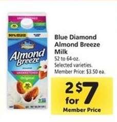 Blue Diamond Almond Breeze Milk