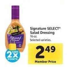 Signature Select Salad Dressing