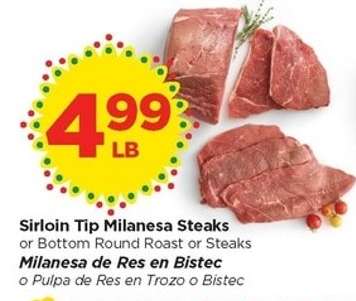 Sirloin Tip Milanesa Steaks