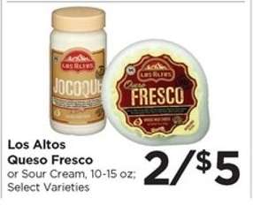 Los Altos Queso Fresco or Sour Cream