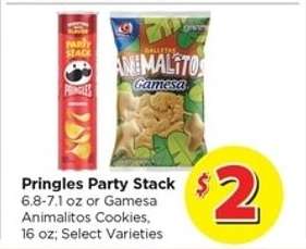 Pringles Party Stack or Gamesa Animalitos Cookies