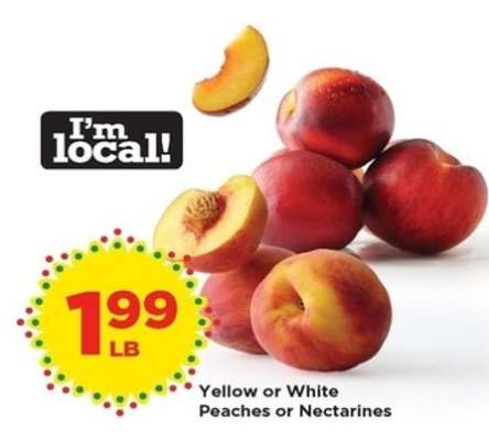 Yellow or White Peaches or Nectarines
