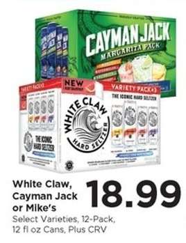 White Claw, Cayman Jack or Mike's