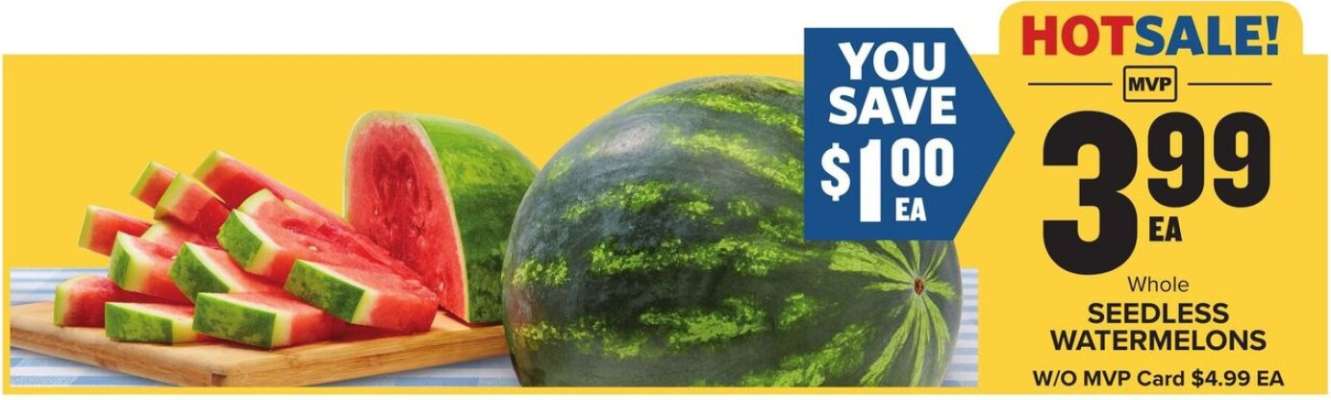 Whole Seedless Watermelons