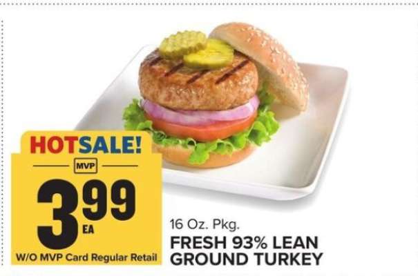 Fresh 93% Lean Ground Turkey