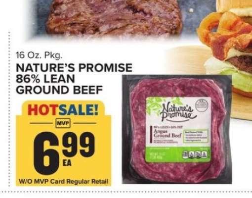 Nature's Promise 86% Lean Ground Beef