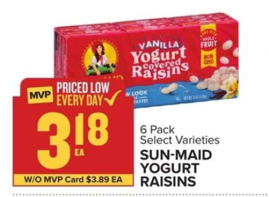SUN-MAID YOGURT RAISINS