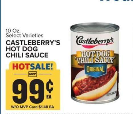 Castleberry’s Hot Dog Chili Sauce