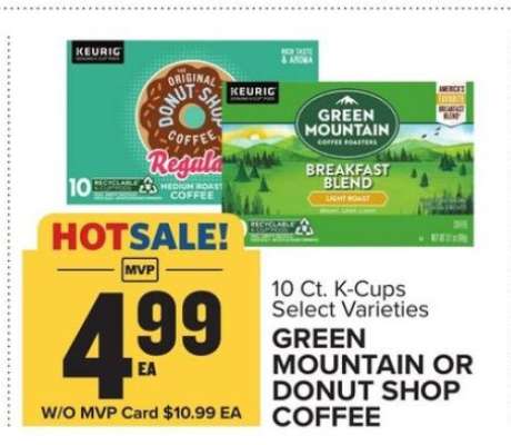 Green Mountain or Donut Shop Coffee