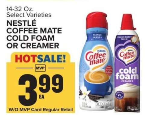 Nestlé Coffee-Mate Cold Foam or Creamer