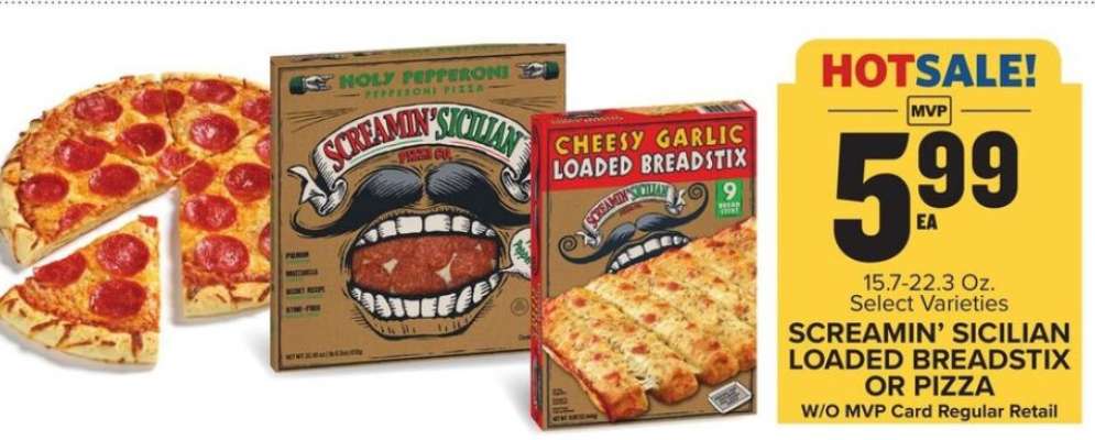 Screamin' Sicilian Loaded Breadstix or Pizza