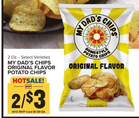 MY DAD’S CHIPS ORIGINAL FLAVOR POTATO CHIPS