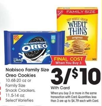 Nabisco Family Size Oreo Cookies