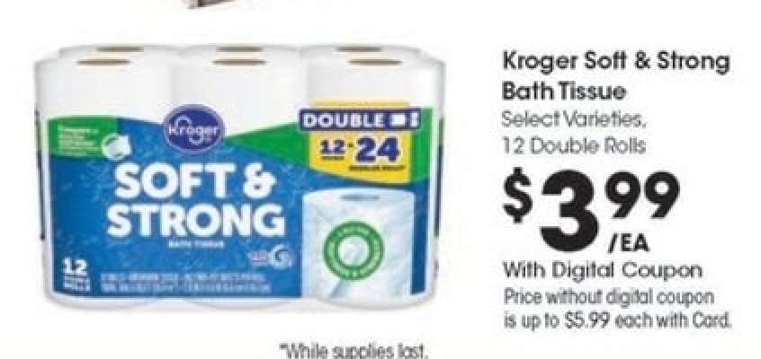 Kroger Soft & Strong Bath Tissue
