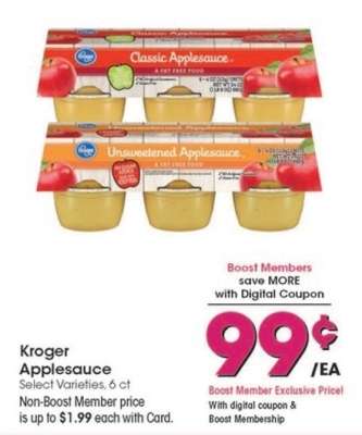 Kroger Applesauce