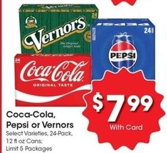 Coca-Cola, Pepsi or Vernors