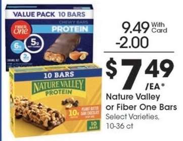 Nature Valley or Fiber One Bars