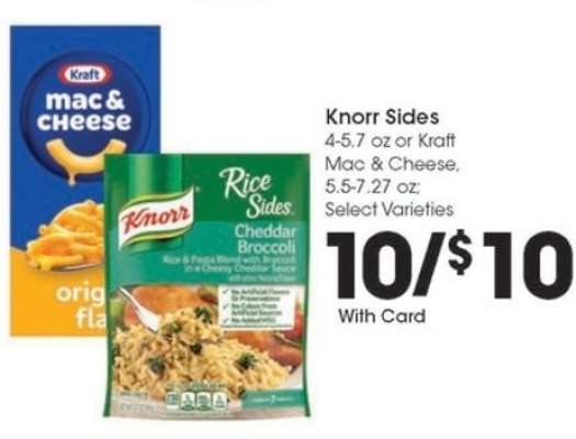 Knorr Sides or Kraft Mac & Cheese