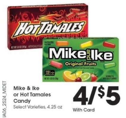 Mike & Ike or Hot Tamales Candy