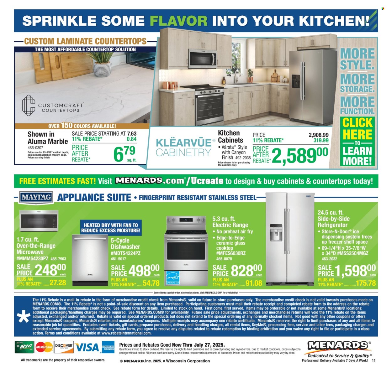Menards ad - 07/17/2025 - 07/27/2025. Page 13