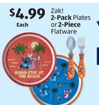 Zak! 2-Pack Plates or 2-Piece Flatware