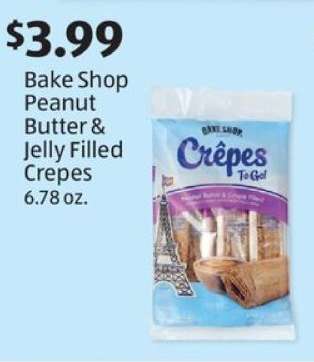 Bake Shop Peanut Butter & Jelly Filled Crepes