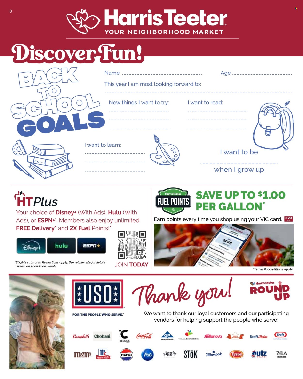 Harris Teeter ad - 07/16/2025 - 08/12/2025. Page 8