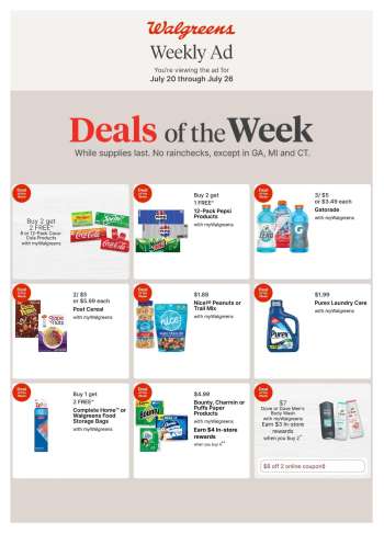 Walgreens Flyer - 07/20/2025 - 07/26/2025.