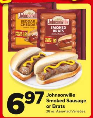 Johnsonville Smoked Sausage or Brats