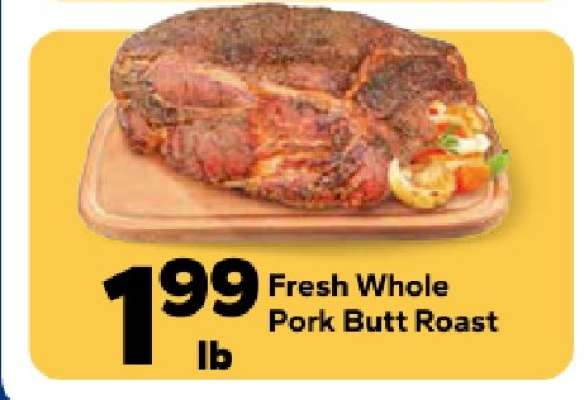 Fresh Whole Pork Butt Roast