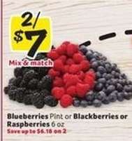 Blueberries Pint or Blackberries or Raspberries