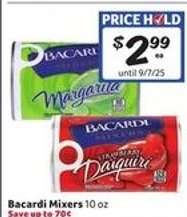 Bacardi Mixers