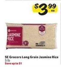 SE Grocers Long Grain Jasmine Rice