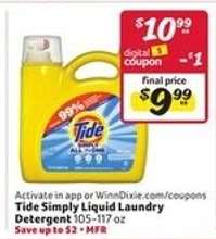 Tide Simply Liquid Laundry Detergent