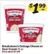 Breakstone's Cottage Cheese or Sour Cream