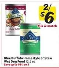 Blue Buffalo Homestyle or Stew Wet Dog Food