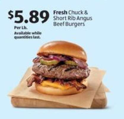 Fresh Chuck & Short Rib Angus Beef Burgers