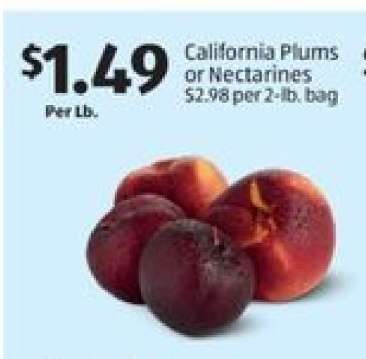 California Plums or Nectarines