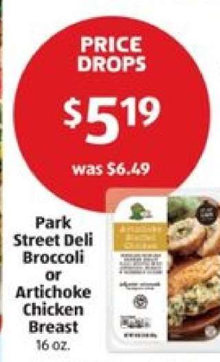 Park Street Deli Broccoli or Artichoke Chicken Breast
