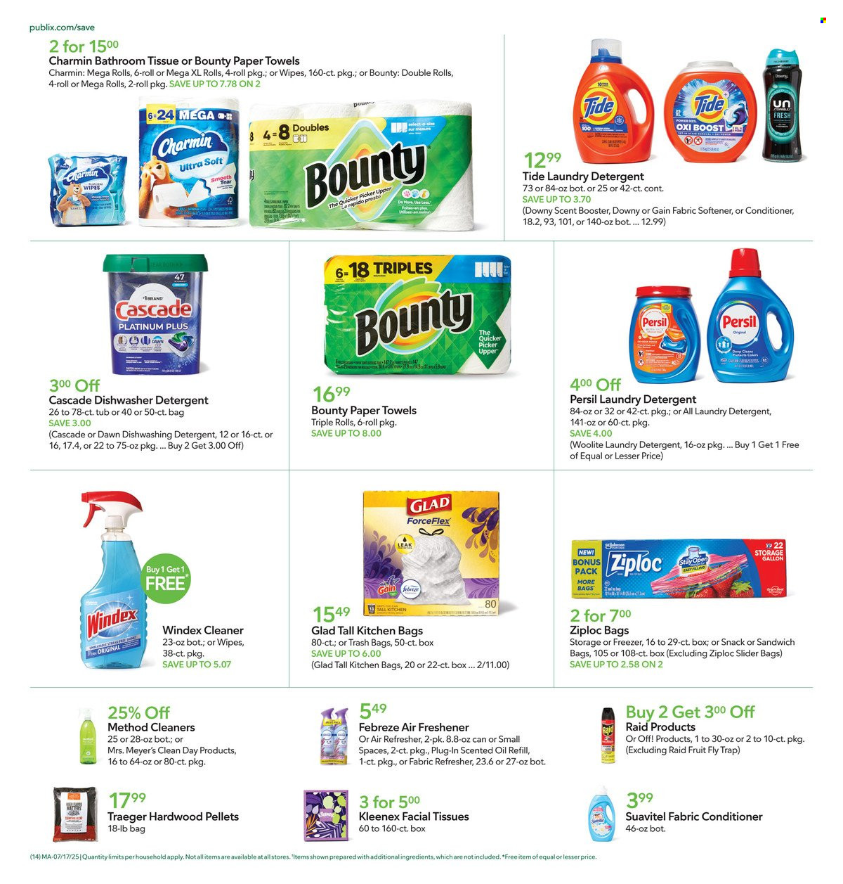 Publix ad - 07/17/2025 - 07/23/2025. Page 14