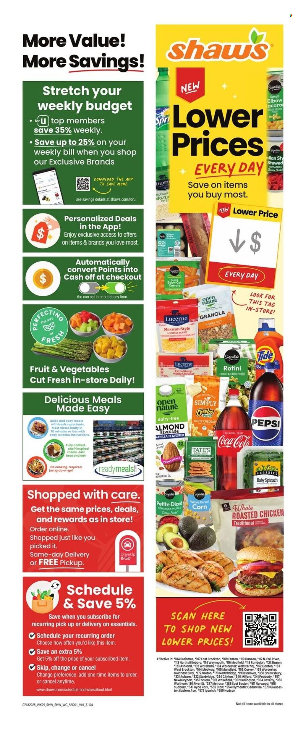 Shaw’s ad - 07/18/2025 - 07/24/2025. Page 2