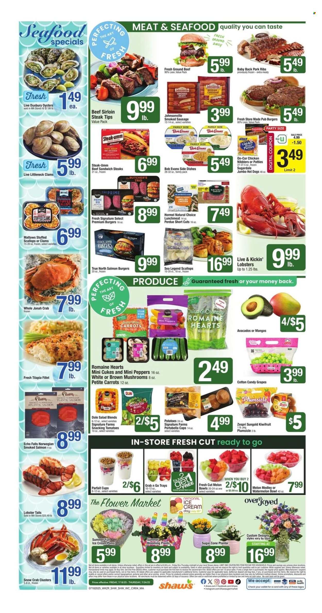 Shaw’s ad - 07/18/2025 - 07/24/2025. Page 6
