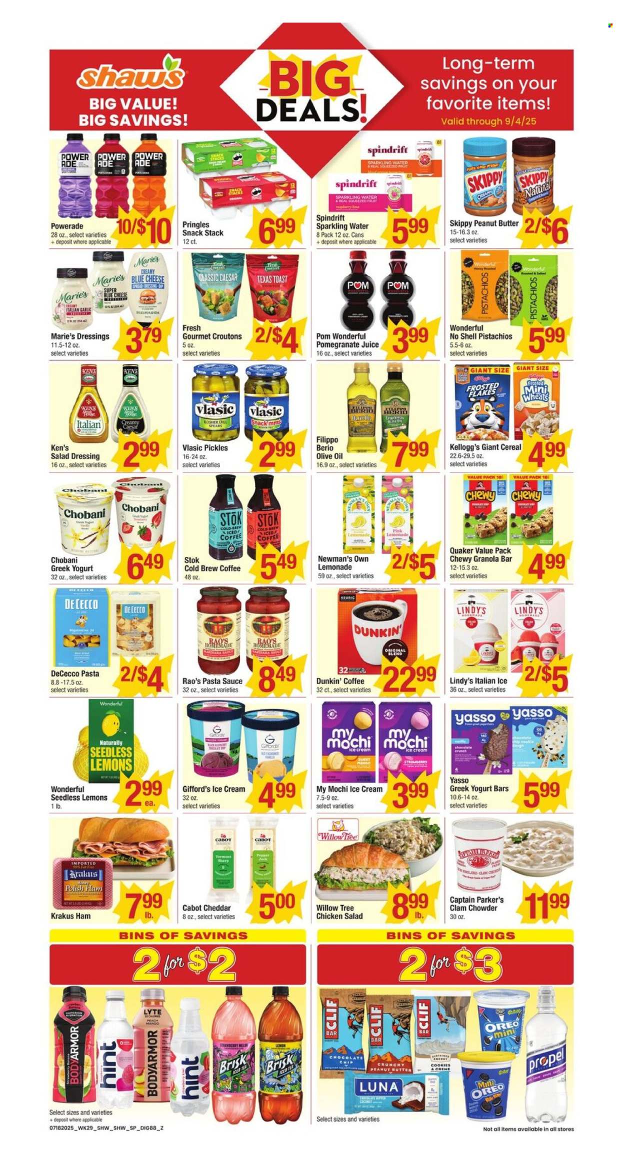 Shaw’s ad - 07/18/2025 - 07/24/2025. Page 1