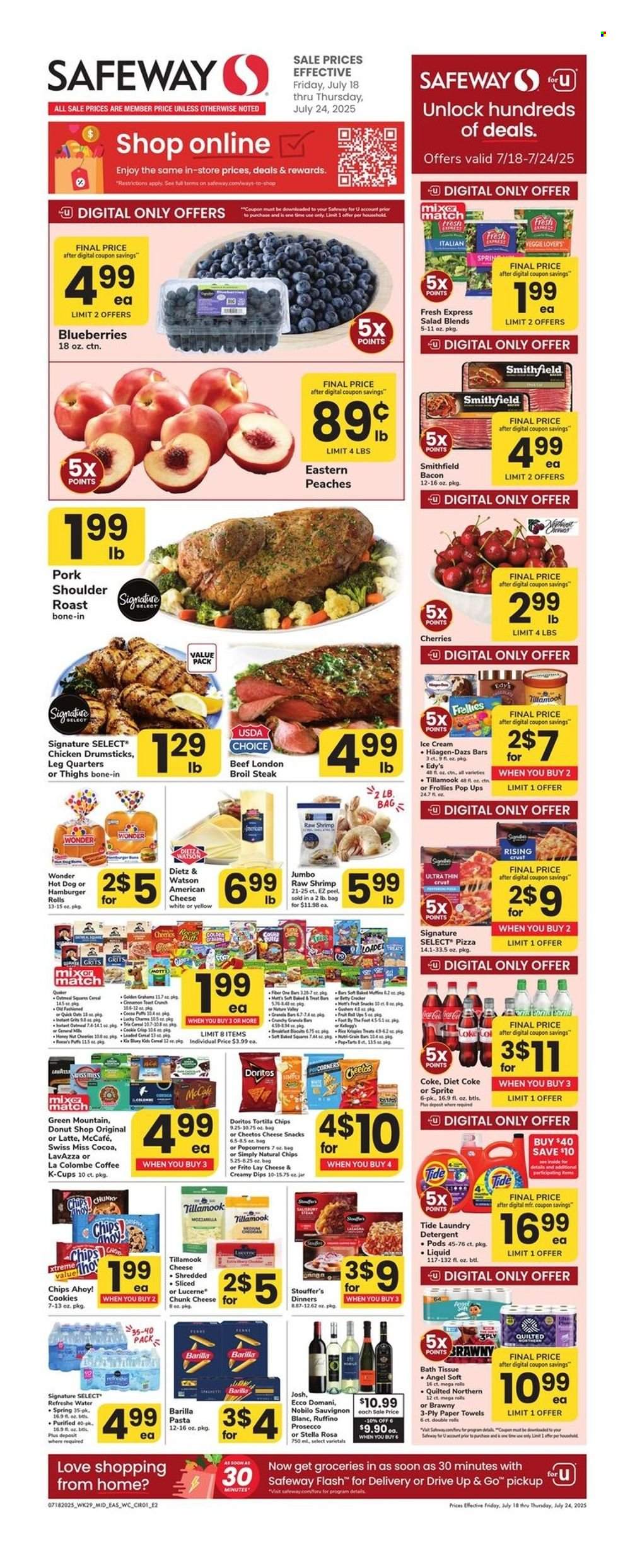 Safeway ad - 07/18/2025 - 07/24/2025. Page 1