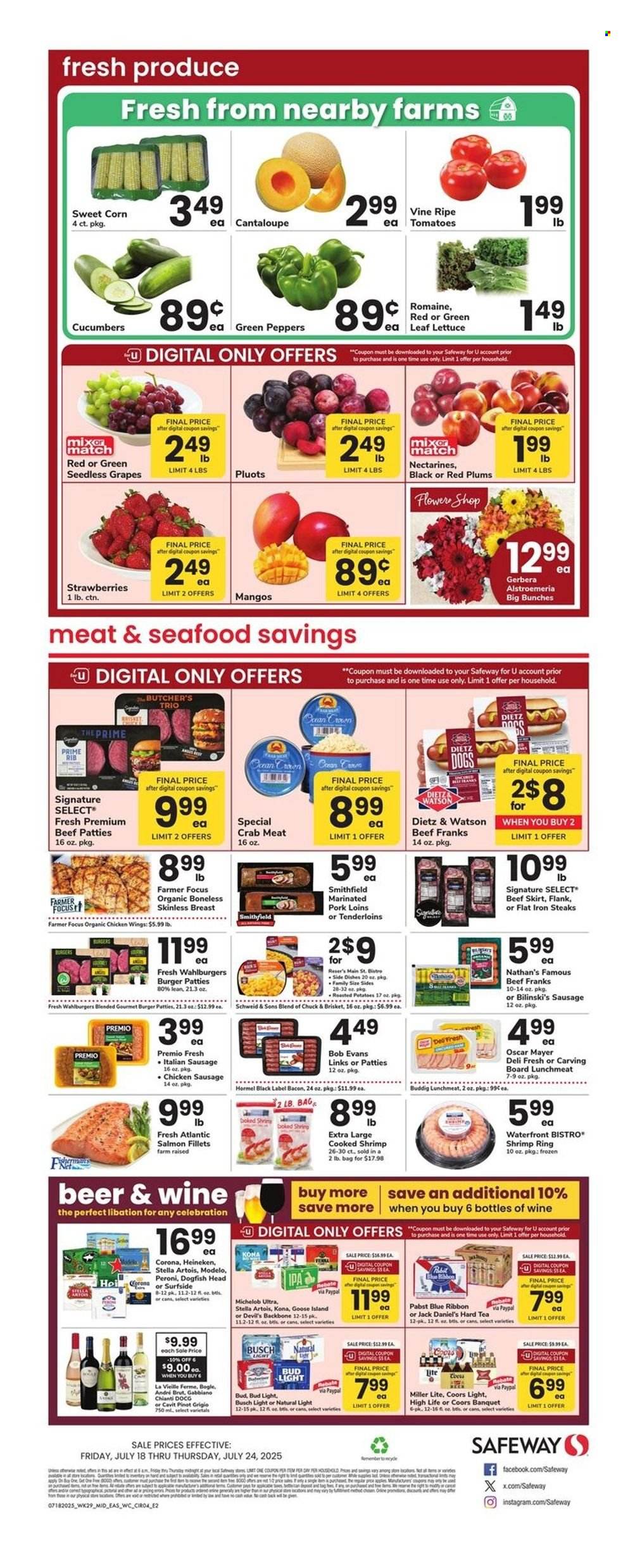 Safeway ad - 07/18/2025 - 07/24/2025. Page 4