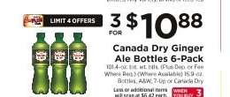 Canada Dry Ginger Ale Bottles 6-Pack