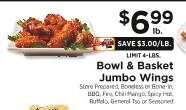 Bowl & Basket Jumbo Wings