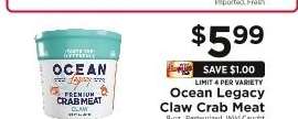 Ocean Legacy Claw Crab Meat