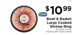 Bowl & Basket Large Cooked Shrimp Ring